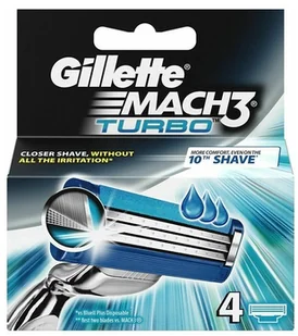 Gillette Mach 3 Turbo Manual HD M) wkład do maszynki do golenia 4 szt - Kosmetyki do golenia - miniaturka - grafika 2