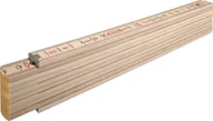 Poziomice, łaty, miary - Stabila Miara składana 2m 407N buk naturalna sekcji 10 SA14348 - miniaturka - grafika 1