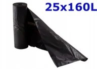 Worki na śmieci - Worki na śmieci Ldpe 25 x 160L czarne - miniaturka - grafika 1