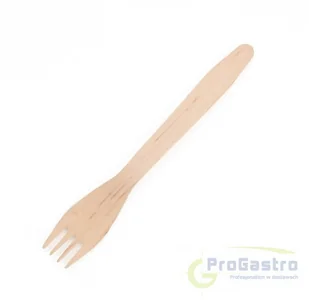 ContiPack Widelec Drewniany EKO 100 sztuk 16 cm - Naczynia i sztućce jednorazowe - miniaturka - grafika 2