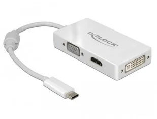 Delock 63924 Adapter Usb-c Vga / Hdmi / DVI - Adaptery i przejściówki - miniaturka - grafika 2