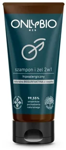 OnlyBio OnlyBio Men hipoalergiczny szampon i żel 2w1 z olejem z rzepaku tuba 200ml - Żele pod prysznic dla mężczyzn - miniaturka - grafika 2