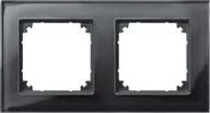 Wyłączniki światła i elektryczne - Merten 489203 m-Plan prawdziwe szkło ramki, 2 kieszeń, Onyx Czarny 4853805 - miniaturka - grafika 1