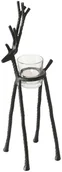 Oświetlenie świąteczne - Dekoria.pl Dekoria.pl Świecznik Reindeer 36cm black 8 x 13 x 36 cm 814-629 - miniaturka - grafika 1