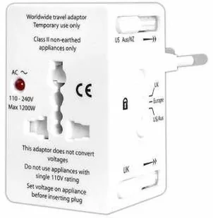 Lexton Przejście AC uniwersalne Wszystkie Kraje z zabezpieczeniem LX6056 - Adaptery i przejściówki - miniaturka - grafika 2