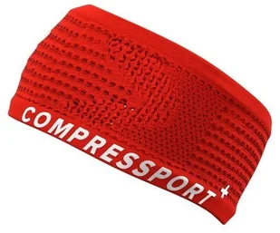 Compressport opaska na głowę HEADBAND ON/OFF V3 czerwona - Czapki i chusty sportowe męskie - miniaturka - grafika 7
