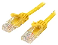 Kable komputerowe i do monitorów - StarTech com 0.5m Yellow Cat5e / Cat 5 Snagless Ethernet Patch Cable 0.5 m - patch cable - 50 cm - yellow 45PAT50CMYL - miniaturka - grafika 1