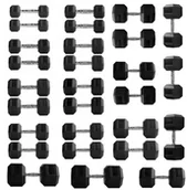 Hantle i ciężarki - THORN+FIT Zestaw hantli HEX 2 x 2,5 40 kg THORN+FIT - miniaturka - grafika 1