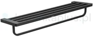 Wieszaki łazienkowe - Ravak 10° półka na ręcznik czarny X07P563 - miniaturka - grafika 1