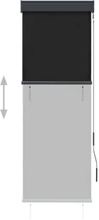 vidaXL Roleta zewnętrzna, 60x250 cm, antracytowa - Rolety - miniaturka - grafika 3