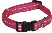 Obroże dla kotów - Croci croci c5079862 Nylon obroża odbijają Soft, Fuchsia - miniaturka - grafika 1