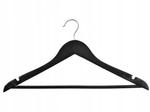 Wieszak drewniany RONDO komplet 10 szt czarny W.RONDO.CZA.10.FSC - Wieszaki do szafy - miniaturka - grafika 4