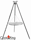 Paleniska ogrodowe - Cook&King Grill ogrodowy COOK KING Stal Czarna 80 cm + Palenisko 80 cm - miniaturka - grafika 1