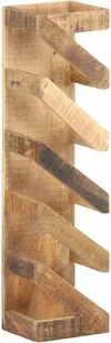 vidaXL VidaXL Stojak na 5 butelek wina lite drewno mango 321627 - Stojaki na wino - miniaturka - grafika 13