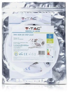 v-tac Taśma LED V-TAC SMD3528 600LED IP20 7,2W/m VT-3528 4000K 600lm - Taśmy LED - miniaturka - grafika 5