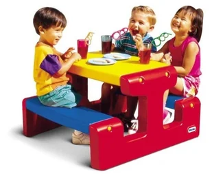 Little Tikes Stolik Junior Picnic Table - Primary - Place zabaw - miniaturka - grafika 8
