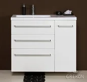 Szafki łazienkowe - Gante Szafka z umywalką ceramiczną 90/39/3L seria Fokus B FKS-B-U90/39/3L Clever900 - miniaturka - grafika 1