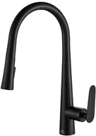 Baterie kuchenne - Laveo " Bateria zlewozmywakowa NALDA stojąca z wyciąganą wylewką ""U"" czarna BAY_769D" - miniaturka - grafika 1