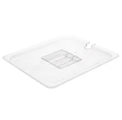 Pozostałe akcesoria kuchenne - Vogue Pokrywa poliwęglanowa przezroczysta z wcięciem GN1/2 U251 - miniaturka - grafika 1