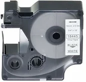 Papier do drukarek - Dymo Taśma zamiennik 18445, 19mm x 5, 5m czarny druk / biały podkład, vinyl - miniaturka - grafika 1