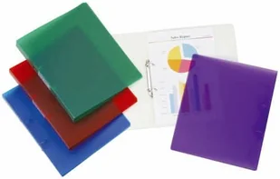 Q-CONNECT segregator ringowy , PP, A4/4R/16mm, transparenty czarny KF02923 - Segregatory - miniaturka - grafika 2