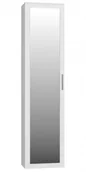 Regały - Biała Szafa Jednodrzwiowa Z Lustrem E9-E77 - miniaturka - grafika 1