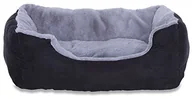 Legowiska dla psów - dibea Łóżko dla psa  poduszka dla psa  sofa dla psa z dwustronną poszewką na poduszkę (rozmiar i kolor do wyboru), szary/czarny - miniaturka - grafika 1