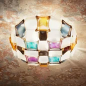 Lampy sufitowe - Slamp Mida lampa sufitowa 67 cm kolorowa/biała - miniaturka - grafika 1