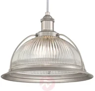 Lampy sufitowe - WESTINGHOUSE 6338740 lampa wisząca, szkło, nikiel - miniaturka - grafika 1