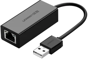 UGREEN Ugreen adapter sieciowy ethernet USB 2.0 na RJ45 Fast Ethernet, 10/ 100 Mbps, kompatybilny z Windows 10/ 8.1 / 8/7 / Vista / XP, Mac OSX 10,5, Linux Kernel, Wii, Wii U, Chrome OS, czarny 20254 - Adaptery i przejściówki - miniaturka - grafika 2