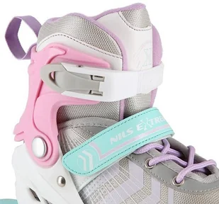 Nils EXTREME NH18192 4w1 RÓŻOWY ROZM.M(34-38) ŁYŻWOROLKI Z WYM. PŁ. FIGUROWĄ EXTREME 16-21-089 - Rolki - miniaturka - grafika 11