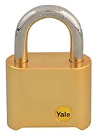 Kłódki - Yale Locks yaly12650 50 MM mosiądz Wykończenie połączeniu kłódka - miniaturka - grafika 1