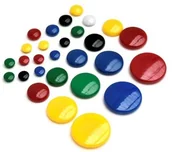 Magnesy - Argo Magnesy magnetyczne punkty mocujące Argo 40 mm 4 sztuki żółte - miniaturka - grafika 1