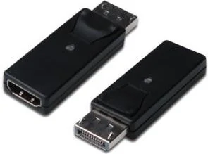 Assmann ADAPTER DISPLAYPORT 1.1A TYP DP/HDMI A M/Ż CZARNY AK-340602-000-S AK-340602-000-S - Adaptery i przejściówki - miniaturka - grafika 2