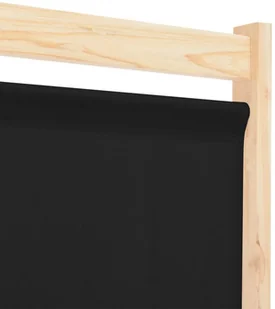 vidaXL Parawan 6-panelowy, czarny, 240 x 170 x 4 cm, tkanina vidaXL - Parawany - miniaturka - grafika 6