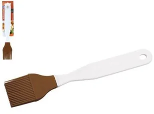 Orion Pędzelek silikonowy ORION, biało-pomarańczowy, 22 cm - Miseczki i talerzyki dla dzieci - miniaturka - grafika 2