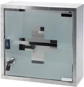 Półki łazienkowe - Emako Szafka medyczna-apteczka, 2 poziomy, 30x30x12 cm - miniaturka - grafika 1