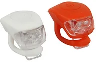 Lampki rowerowe - Fischer komplet lampek LED w silikonowej obudowie 85444 - miniaturka - grafika 1