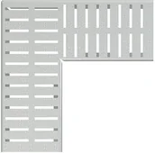 Syfony - Alca PLAST Alcaplast Ruszt odwodnienia drenażowego narożnego 100 mm stal ocynkowana ADZ-R122R ! - miniaturka - grafika 1