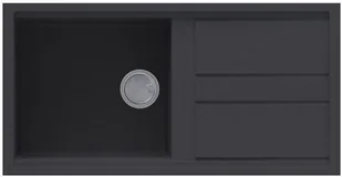 Elleci Zlew Elleci BEST 480 Kuro KERATEK LKB48086 - Zlewy i komory gospodarcze - miniaturka - grafika 4