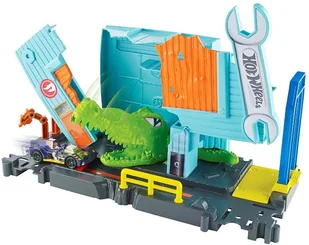 Hot Wheels City zestaw z krokodylem - Samochody i pojazdy dla dzieci - miniaturka - grafika 3