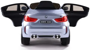 Auto na Akumulator Bmw X6 Srebrny Lakierowany - Pojazdy elektryczne dla dzieci - miniaturka - grafika 14