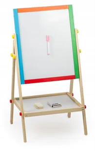 Tablica Magnetyczna Kredowa Obrotowa 2w1 +gratisy - Tablice dla dzieci - miniaturka - grafika 4