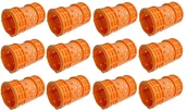Pozostałe akcesoria fryzjerskie - Poniks Wałki do włosów magnetyczne 36mm 12 szt. orange CW406 - miniaturka - grafika 1