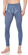 Pozostała odzież narciarska - FALKE Tights Wool Tech. Long mieszanka wełny z merynosów, 1 opakowanie, niebieska (Catia 6751), rozmiar: L - miniaturka - grafika 1