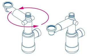 Deante NHC 633K NHC 633K SYFON BIAłY UMYWALKOWY PłASKI SPACE SAVER TELESKOPOWY - Syfony - miniaturka - grafika 4