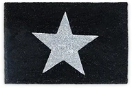 Wycieraczki - Relaxdays -Wycieraczka Kokos GWIAZDA 40 × 60 cm, mata kokosowa z antypoślizgową podstawą z PVC, wycieraczka do zastosowania wewnątrz i na zewnątrz, czarna 10019008 - miniaturka - grafika 1