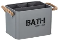 Kosze na bieliznę - Wenko Koszyk łazienkowy GARA SZARY - miniaturka - grafika 1