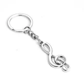 Gadżety do domu - Gift World Gift World, Brelok muzyka, klucz wiolinowy - miniaturka - grafika 1