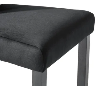 vidaXL Krzesła do jadalni, 4 szt., aksamitne, czarne - Krzesła - miniaturka - grafika 8